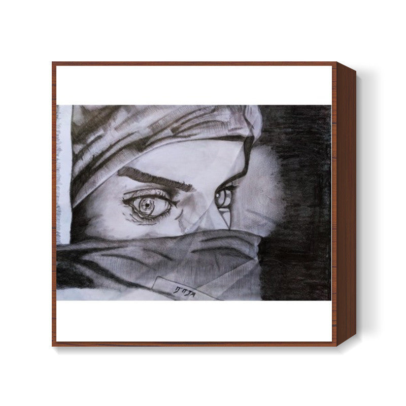 prints of a pencil sketch Square Art Prints