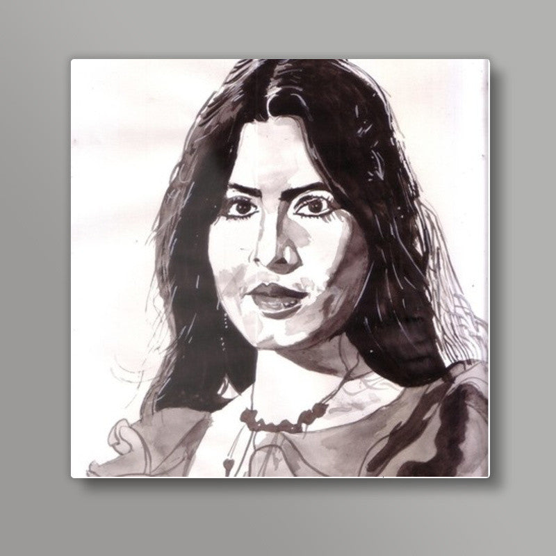 Parveen Babi was a beautiful actor Square Art Prints