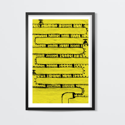 Pipeline Yellow Wall Art