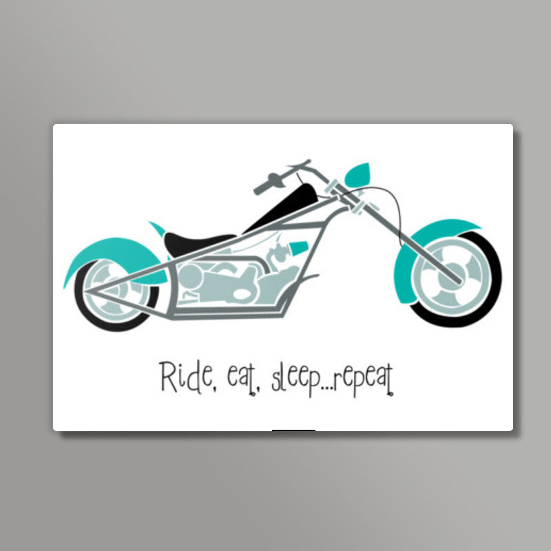 Ride, eat, sleep ... repeat ! Wall Art