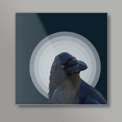 Night Crow  Square Art Prints