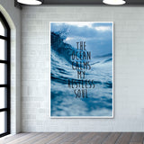 Ocean sea soul quotes Wall Art