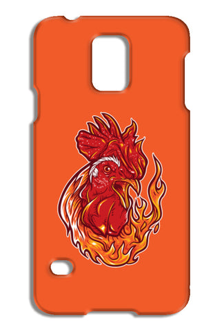 Rooster On Fire Samsung Galaxy S5 Cases