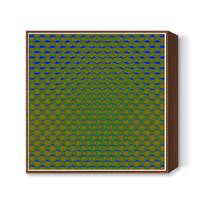 Blue in Green Square Art Prints