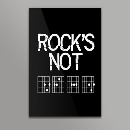 Rocks Not Dead | Horns Up Wall Art