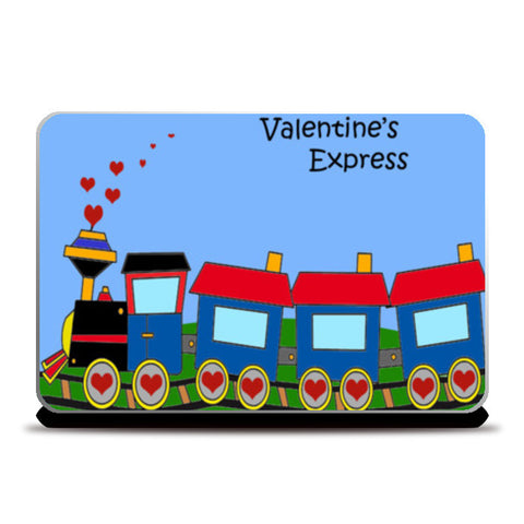 Laptop Skins, Valentines Day Love Express Train Design Laptop Skins