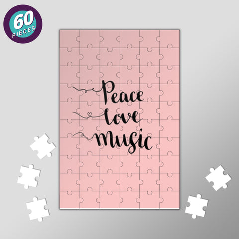 Peace Love Music Jigsaw Puzzles