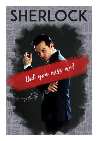 JIM MORIARTY | Sherlock Poster | Did you miss me? Wall Art