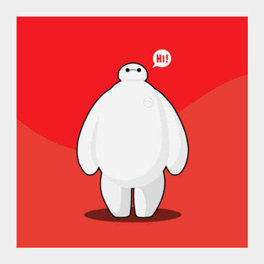 baymax Square Art Prints