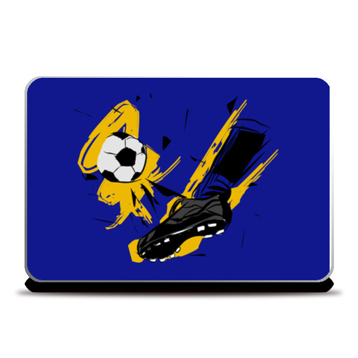 Player Shoes Hitting Football | #Footballfan Laptop Skins