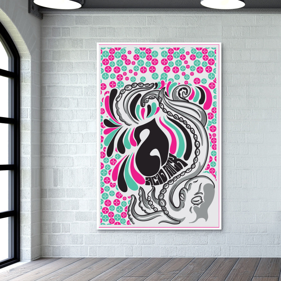 A for Acid Rock Wall Art