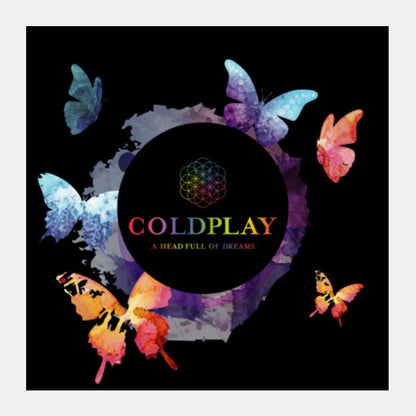 Square Art Prints, Coldplay Square Art Prints