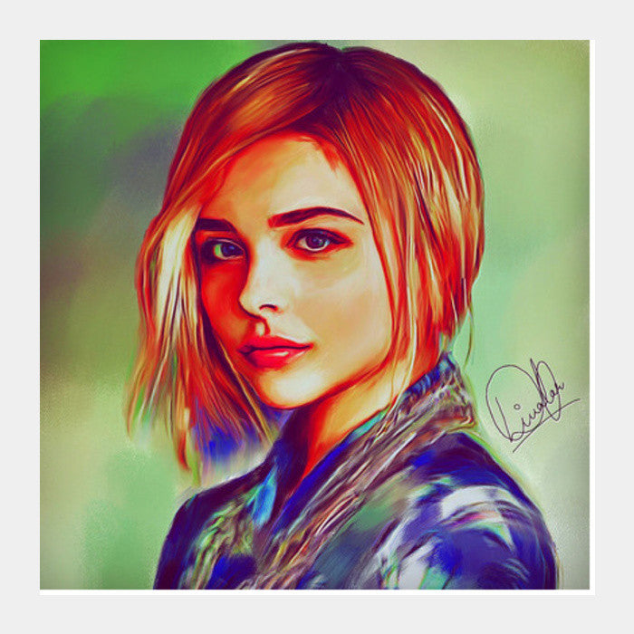 Chloe Grace Moretz Square Art Prints