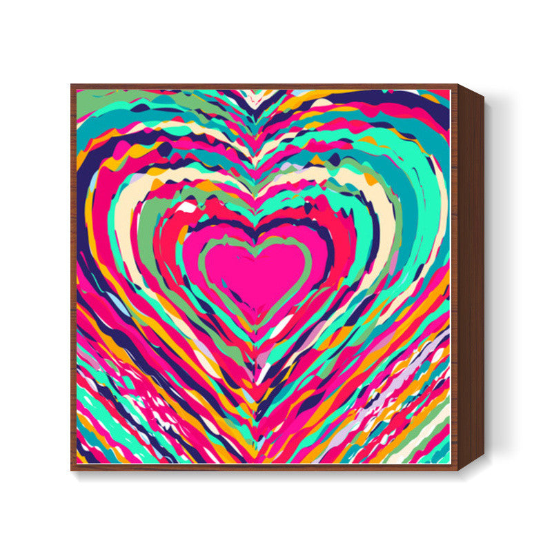 heart on Square Art Prints