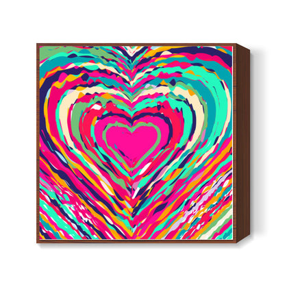 heart on Square Art Prints