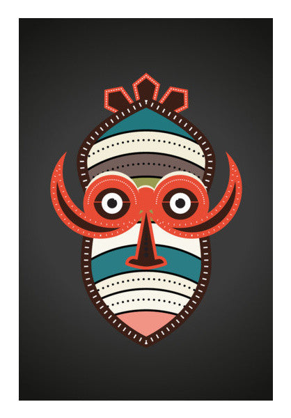 African Authentic Mask Art PosterGully Specials