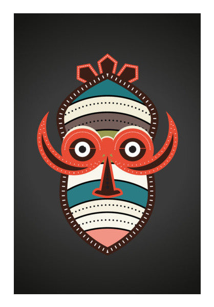 African Authentic Mask Art PosterGully Specials