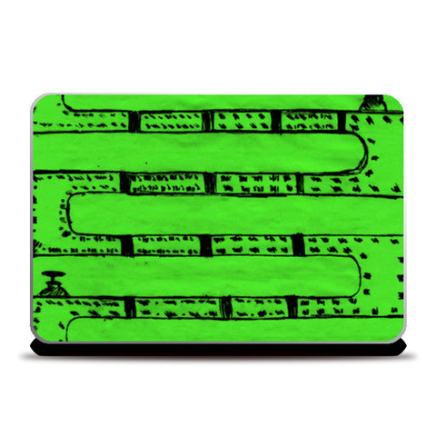 Pipeline Green Laptop Skins