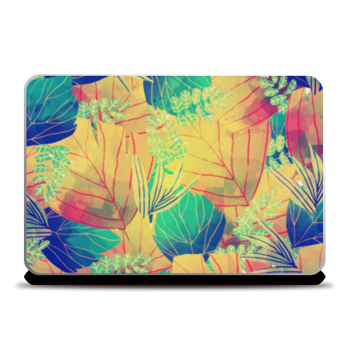 Autumn Leaves Watercolor Laptop Skins