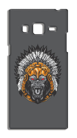 Gorilla Wearing Aztec Headdress Samsung Galaxy Z3 Cases