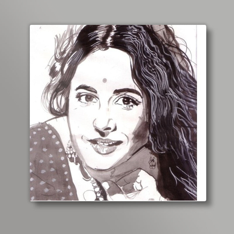 Vidya Balan woos in a traditional avatar Square Art Prints