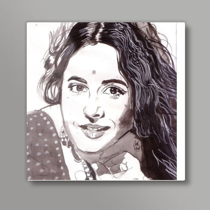 Vidya Balan woos in a traditional avatar Square Art Prints