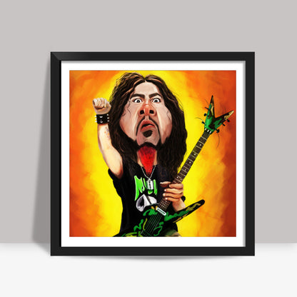 Dimebag Darrell | Pantera | Caricature Square Art Prints