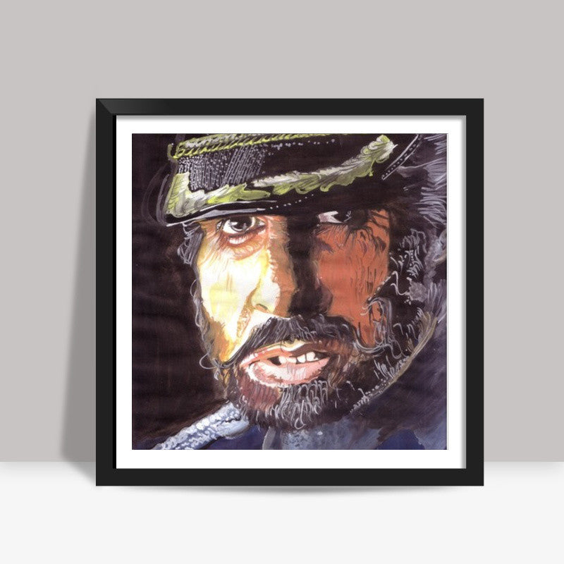 Bollywood superstar Amitabh Bachchan is a strong disciplinarian with a heart Square Art Prints