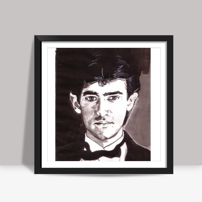 Superstar Aamir Khan is the intellectual entertainer Square Art Prints