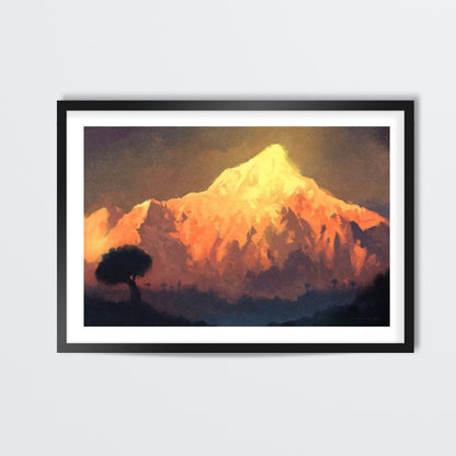 Golden Peak Wall Art | Aniruddha Lele