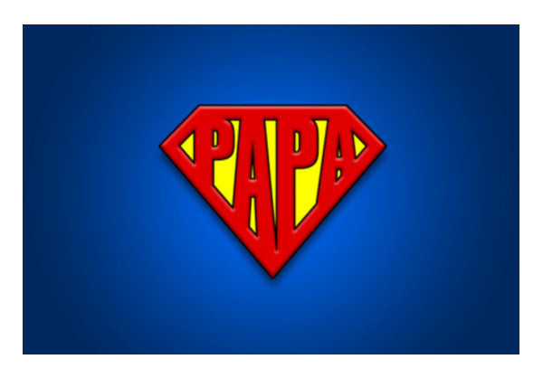 SUPER-PAPA | Fathers Day Wall Art