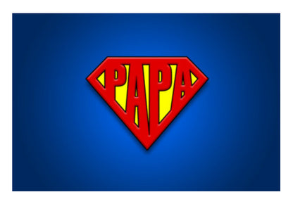 SUPER-PAPA | Fathers Day Wall Art