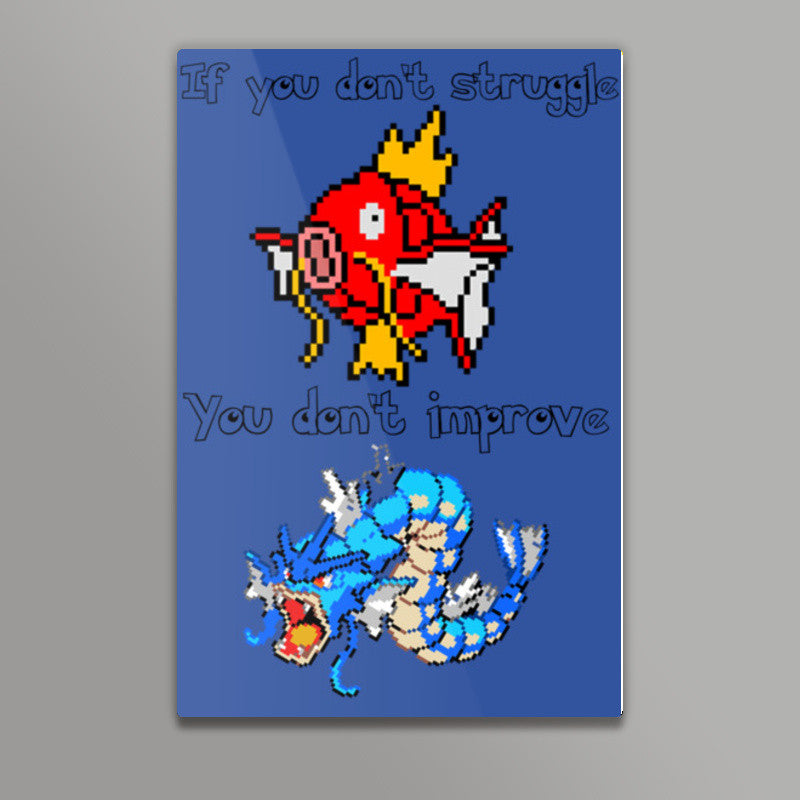 Pokemon Magikarp-Gyarados Wall Art