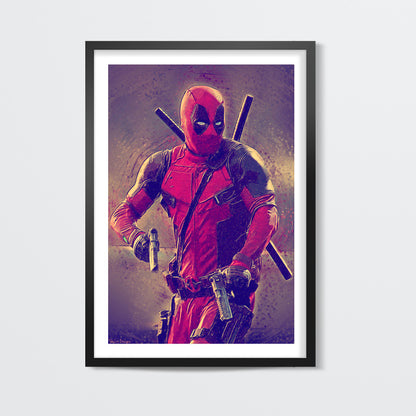 Deadpool Painitng Wall Art