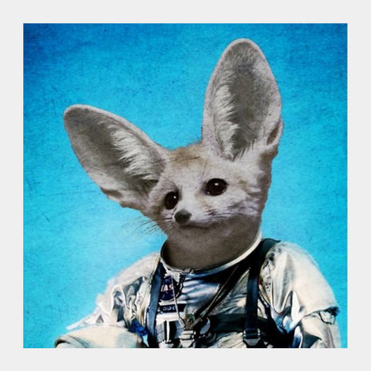 Captain Fennec Square Art Prints PosterGully Specials