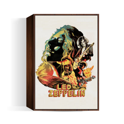 Zeppelin on Fire Wall Art