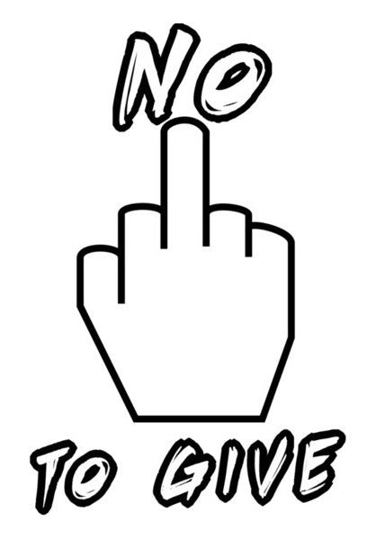 No Fuck To Give Art PosterGully Specials