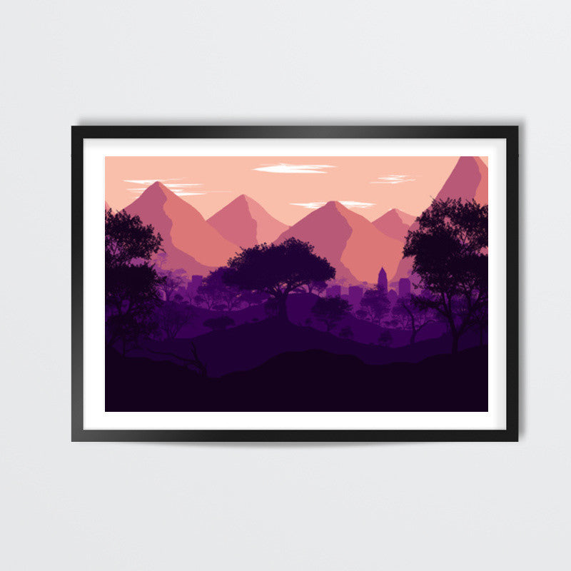 LAVENDER LANDSCAPE Wall Art