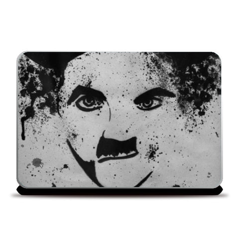 Charlie Chaplin Watercolor Art Laptop Skins