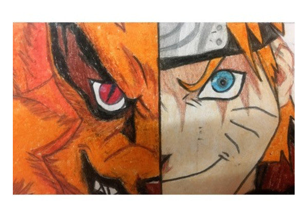 Naruto | Oil Pastel Sketch | Wall Art