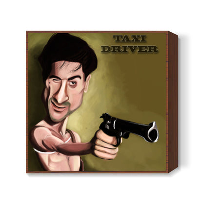 Taxi Driver | Caricature Square Art Prints