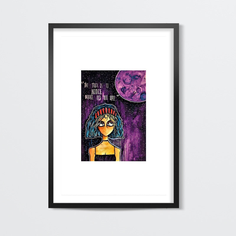 Purple Moon Wall Art