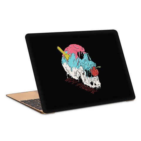 Summer Colorful Melting Skull Artwork Copy Laptop Skin