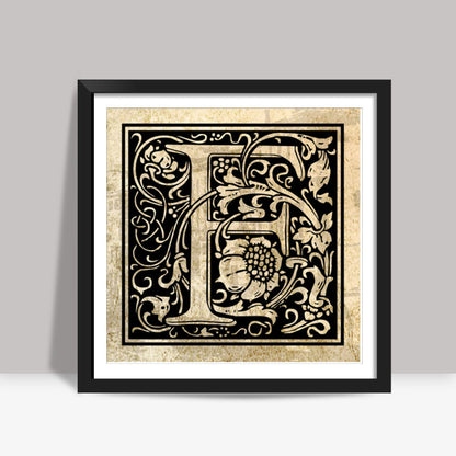 Ornate F Square Art Prints