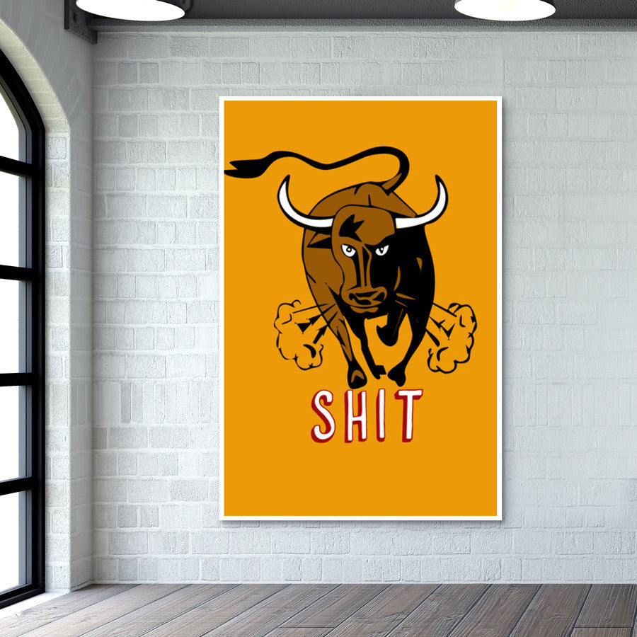 Bull Shit Wall Art