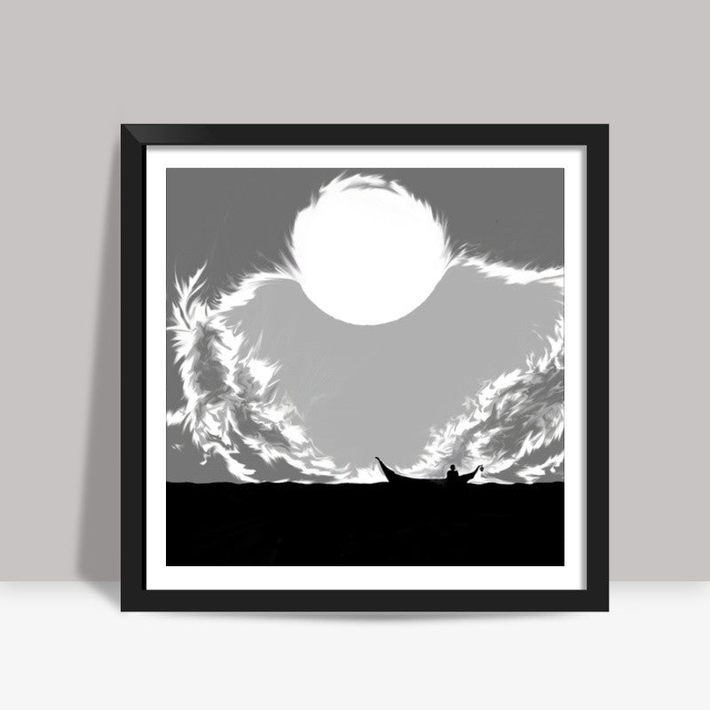 moonscape  Square Art Prints