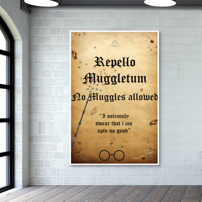 Harry Potter- Do not enter poster Wall Art | Isha Rathee