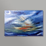 THE SKY AT DUSK | BARE HAND PAINTING - NATURE ABSTRACT |  Wall Art