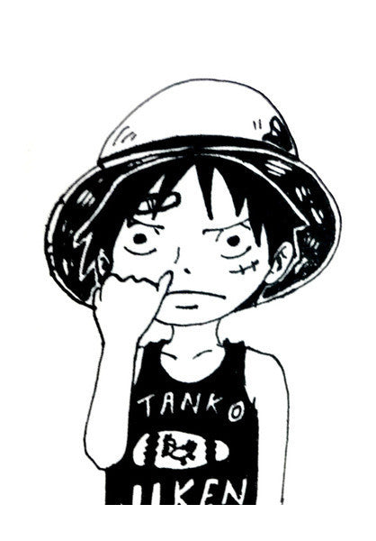 Chibi Luffy One Piece Art PosterGully Specials