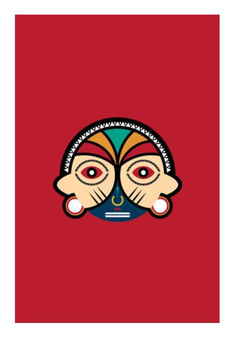 PosterGully Specials, Round Tribal Mask Wall Art